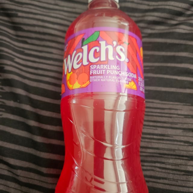 Welch's FRUIT PUNCH 20 OZ SODA.