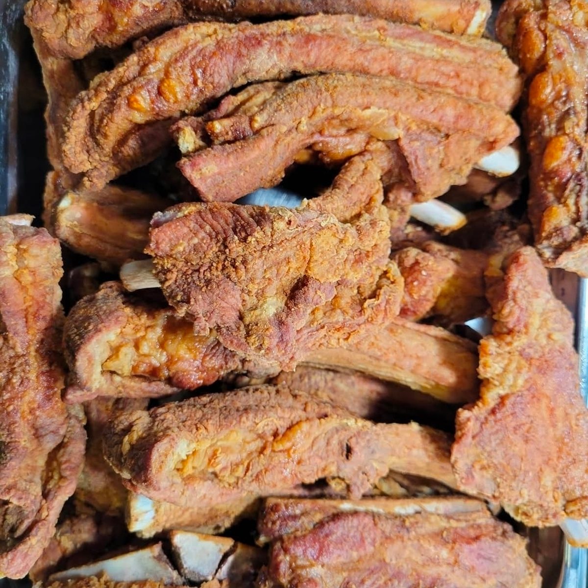 BBQ/Fried Spare Pork Ribs - Meal (3pc)