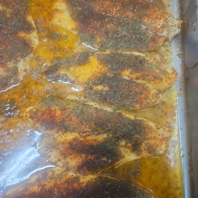 Filet Sole Baked.